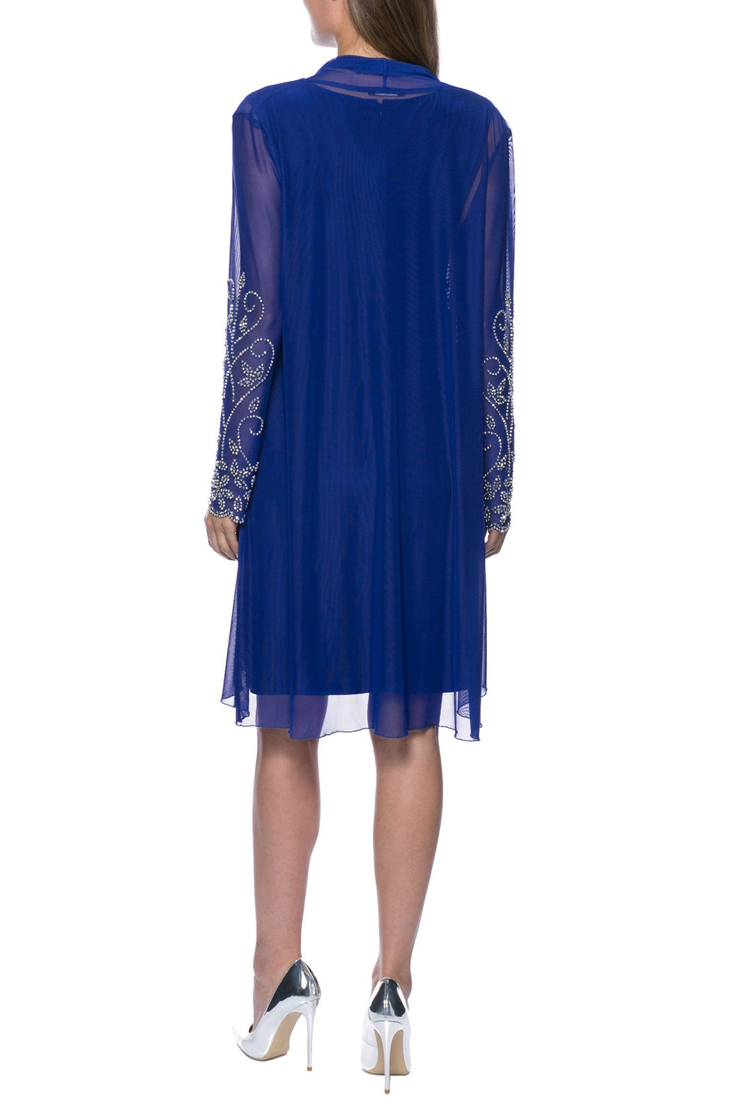 Cobalt Blue Dress with Jacket