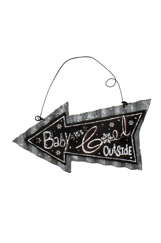Cold Outside Arrow Sign