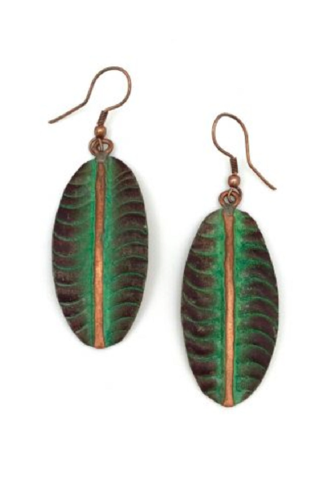 Copper Patina Earrings