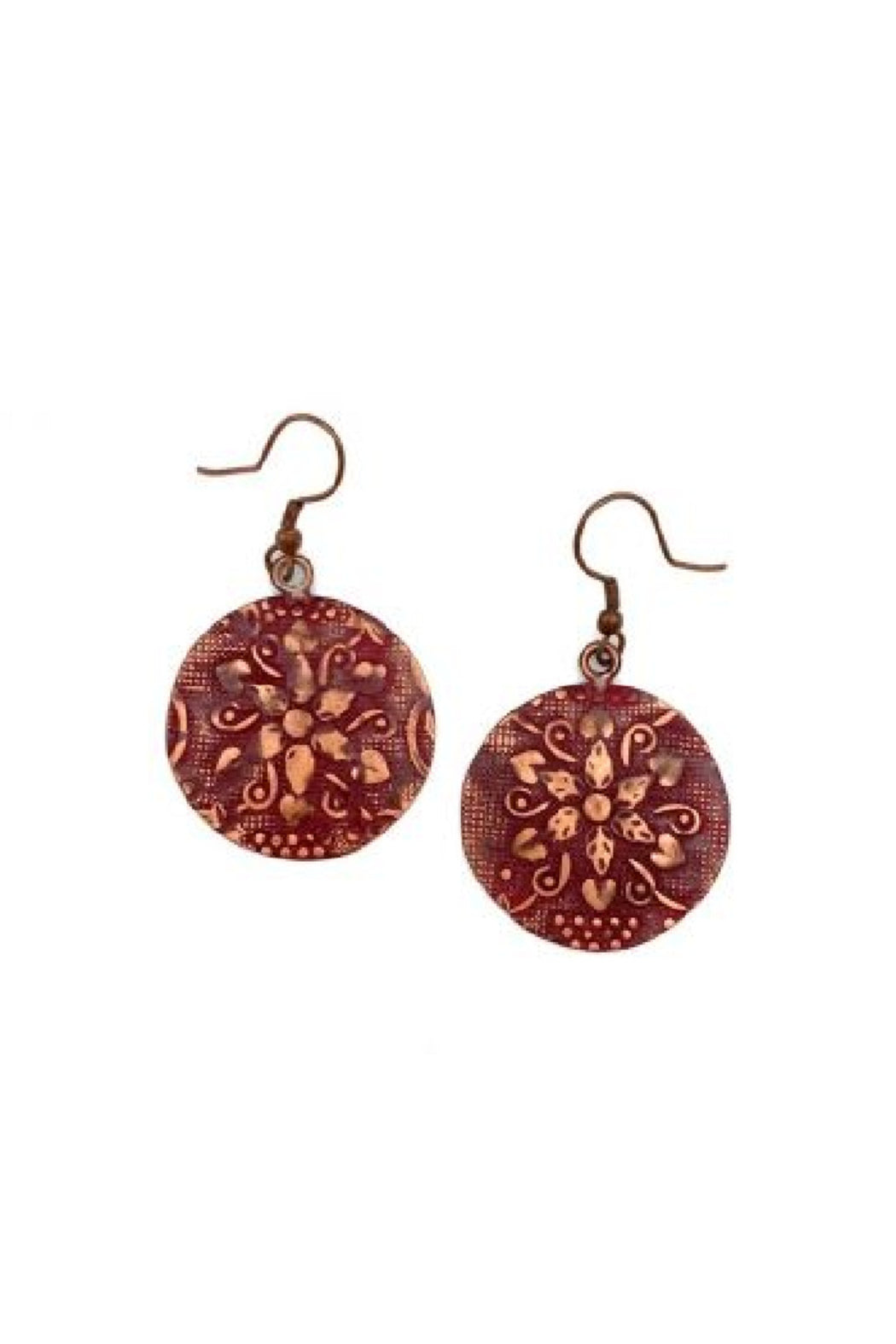 Copper Patina Earrings