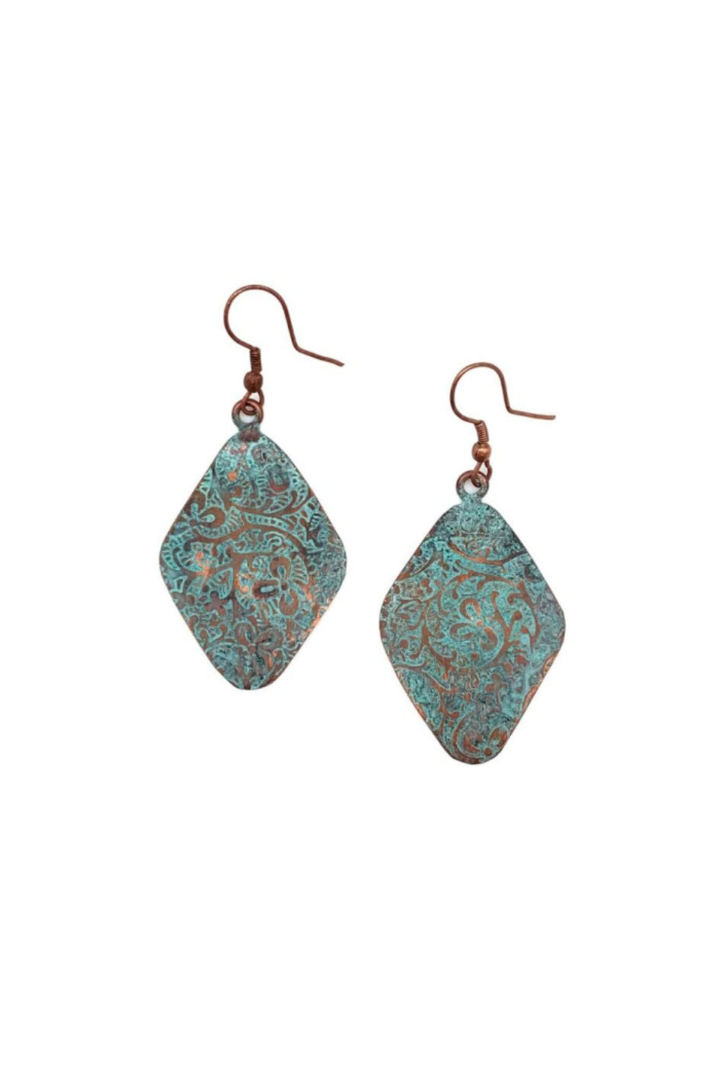Copper Patina Earrings