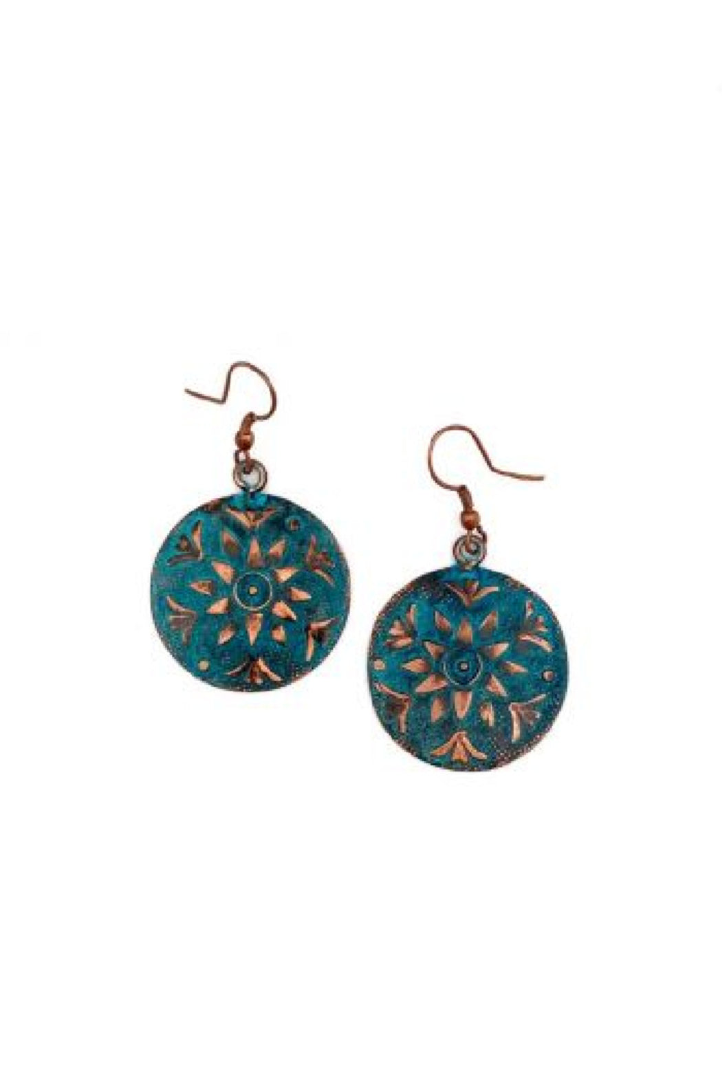 Copper Patina Earrings