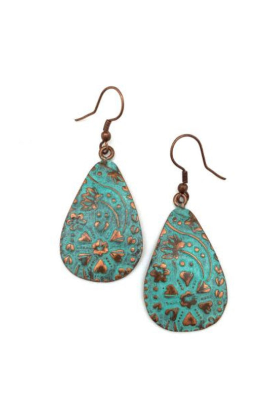 Copper Patina Earrings