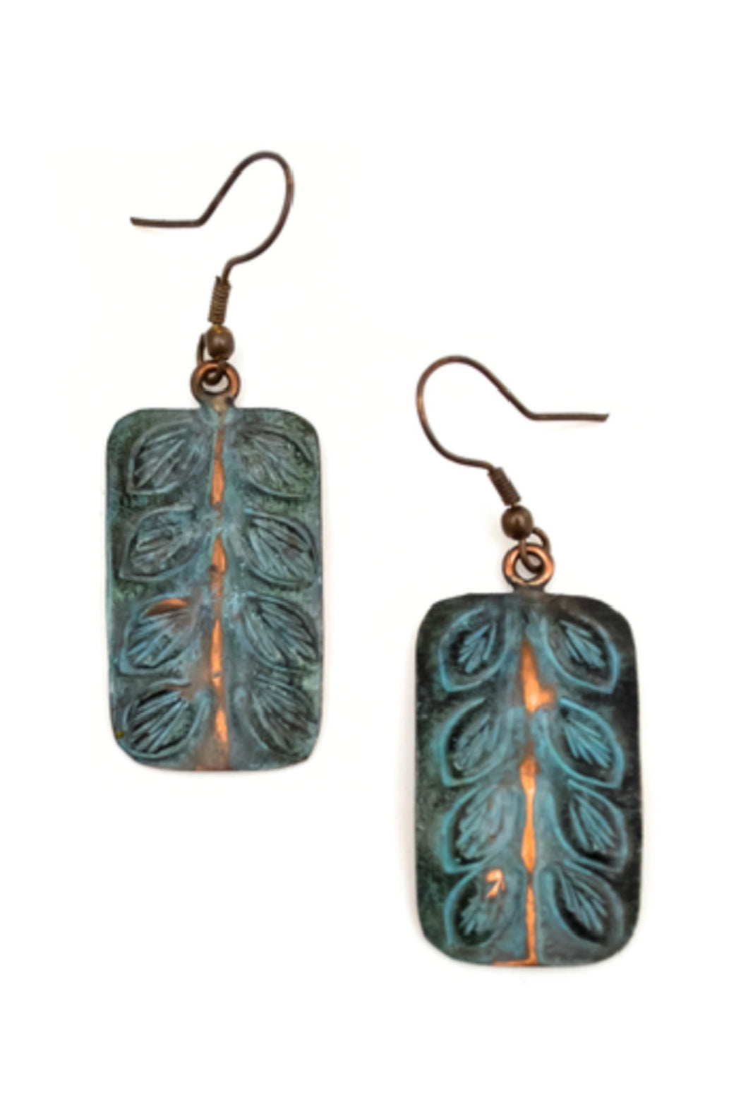 Copper Patina Earrings