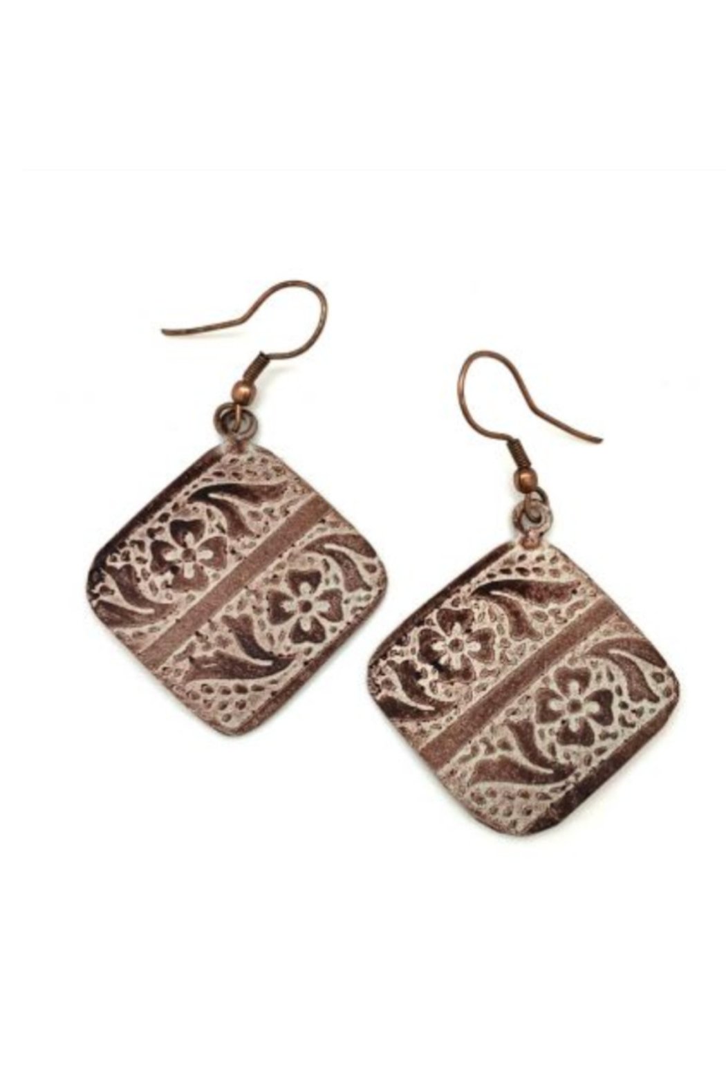 Copper Patina Earrings