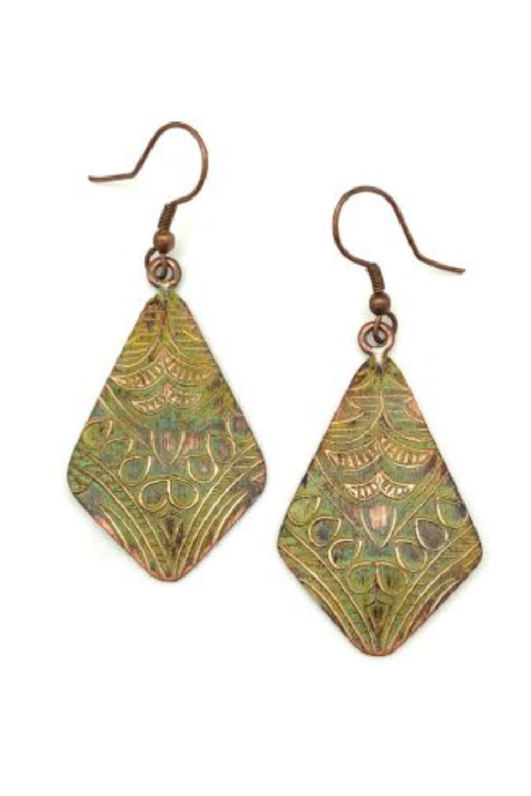 Copper Patina Earrings