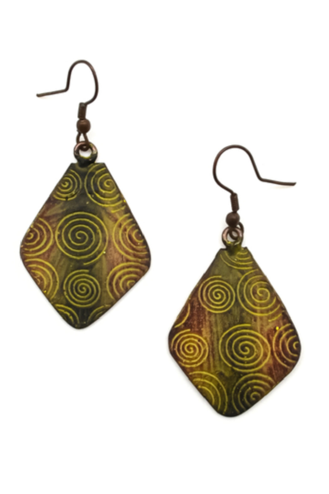 Copper Patina Earrings