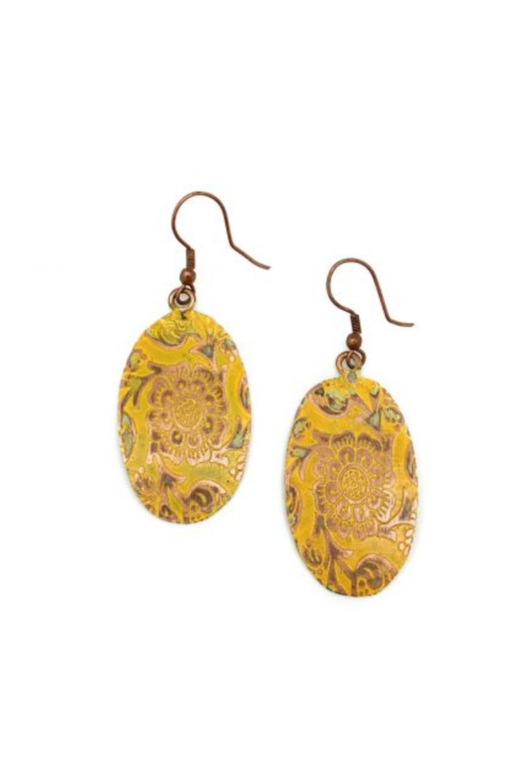 Copper Patina Earrings