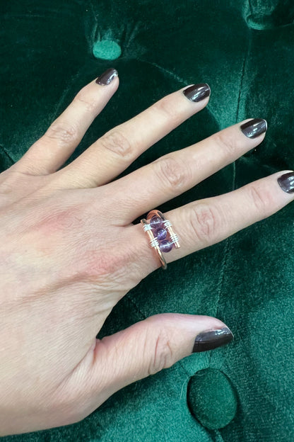 Copper Rings with Fine Stones
