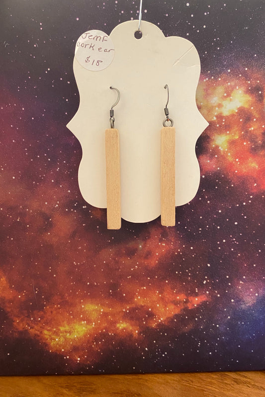 Cork Bar Dangle Earrings