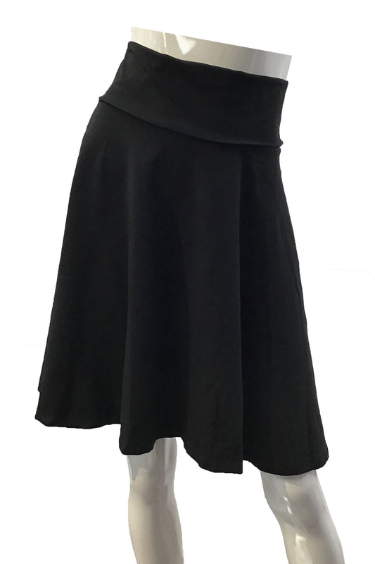 COTTON FOLDOVER SKATER SKIRT Model#40517