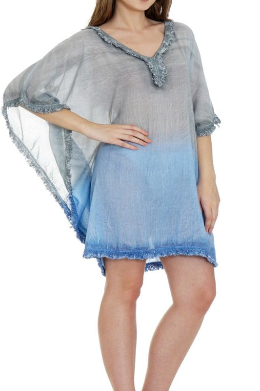 Cotton Fringed Caftan