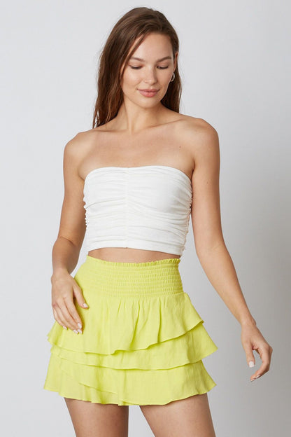 Limon Ruffle Mini Skort