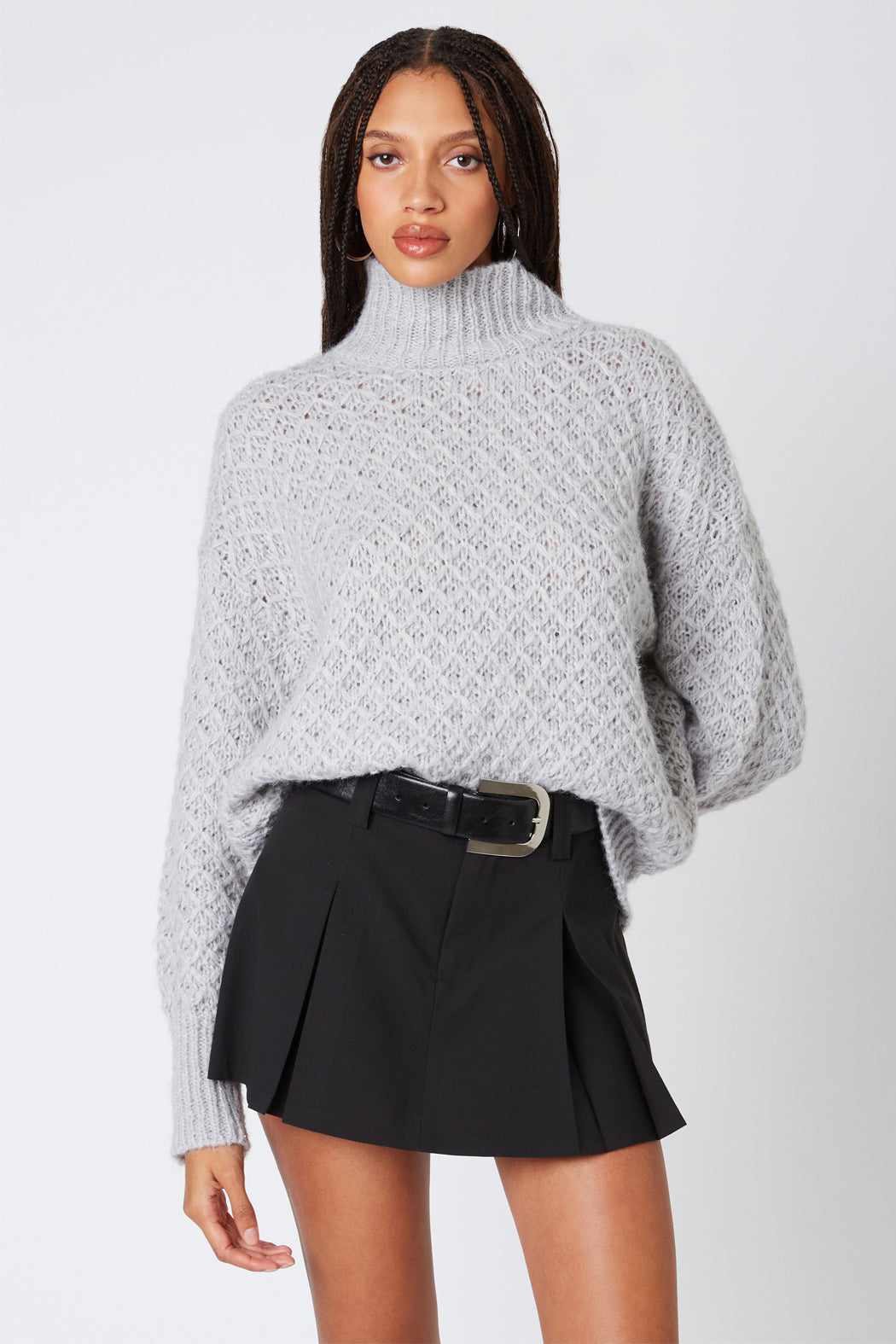 Tessa Textured  Turtleneck