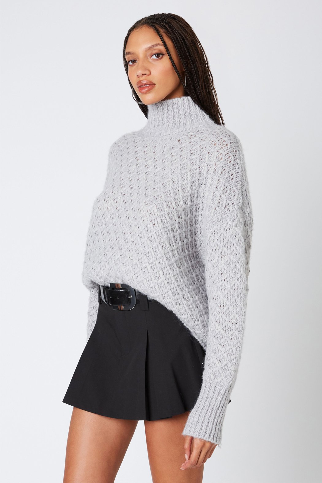 Tessa Textured  Turtleneck