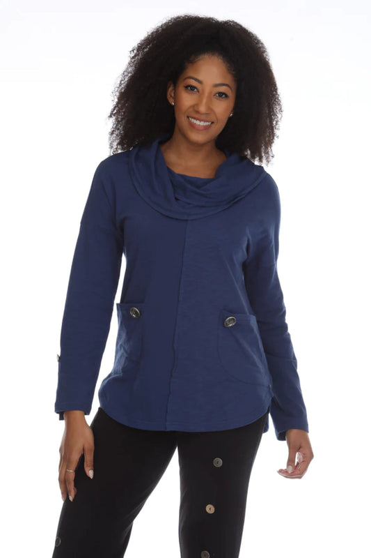 Cowl Neck Cotton Top