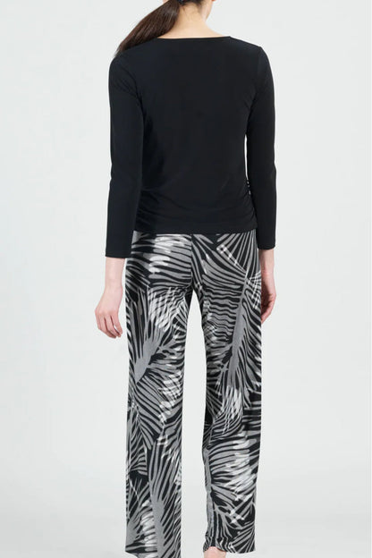 Cowl-Neck Side-Ruched Top