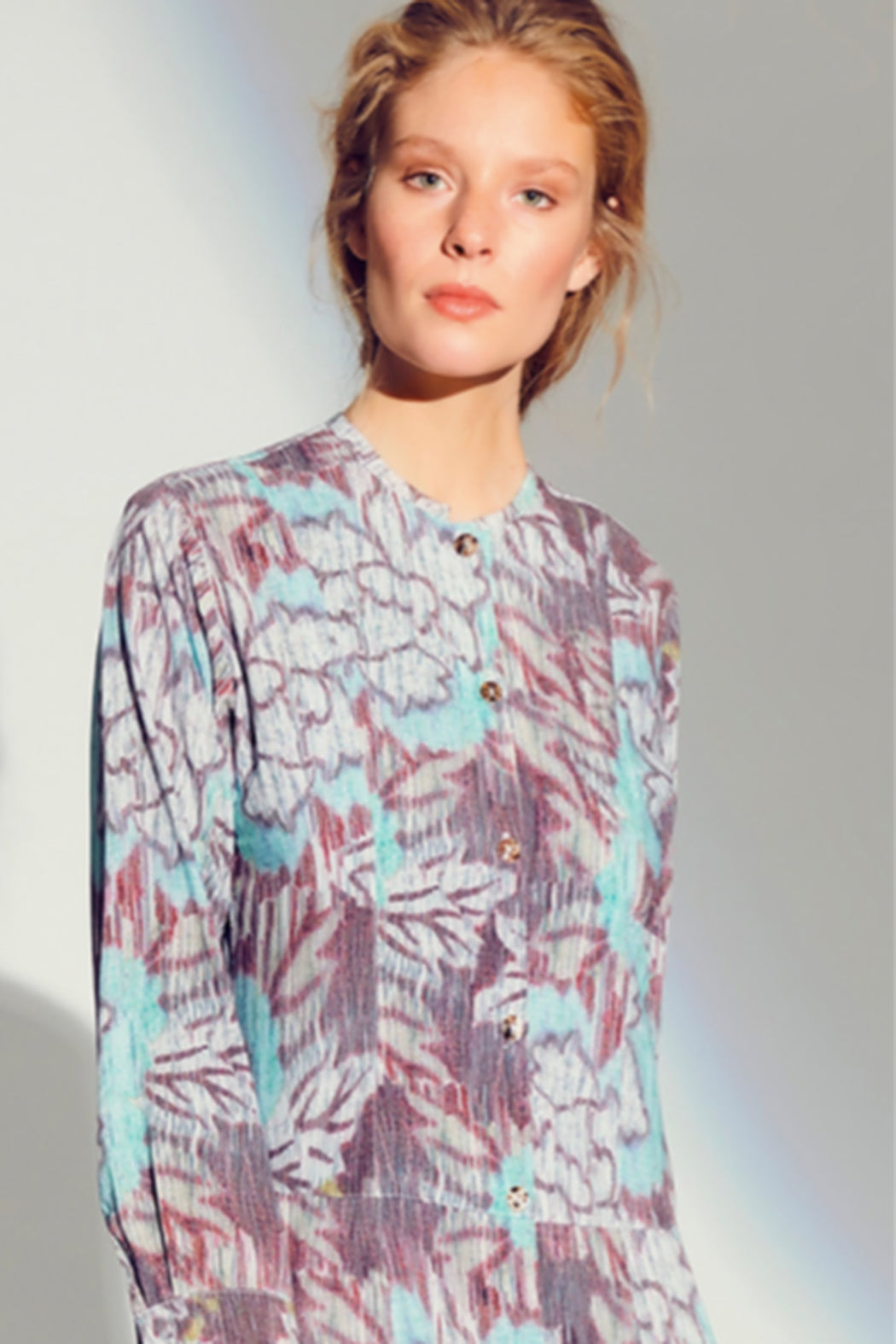 Cracked Peonies Dress