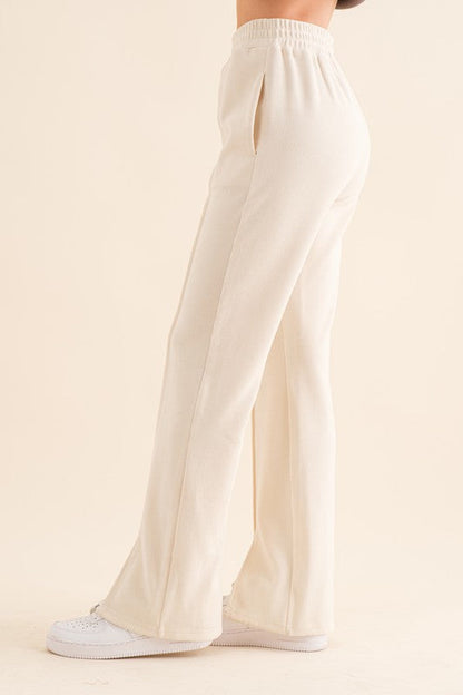 Corduroy Straight Leg Pants