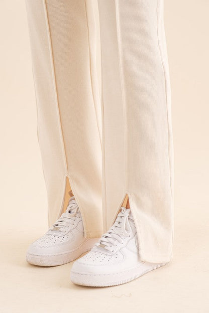 Corduroy Straight Leg Pants