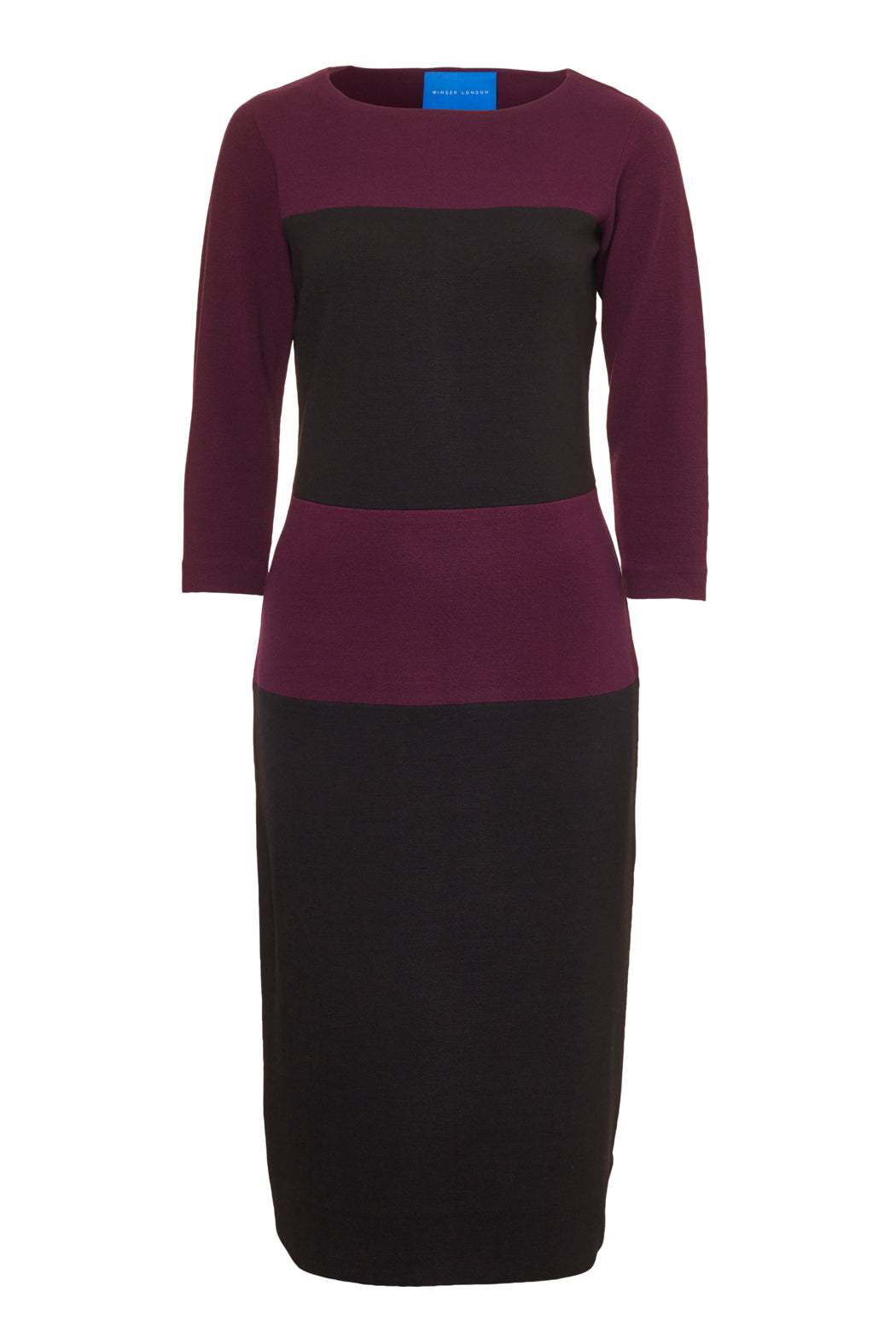 Crepe Jersey Color Block Shift Dress