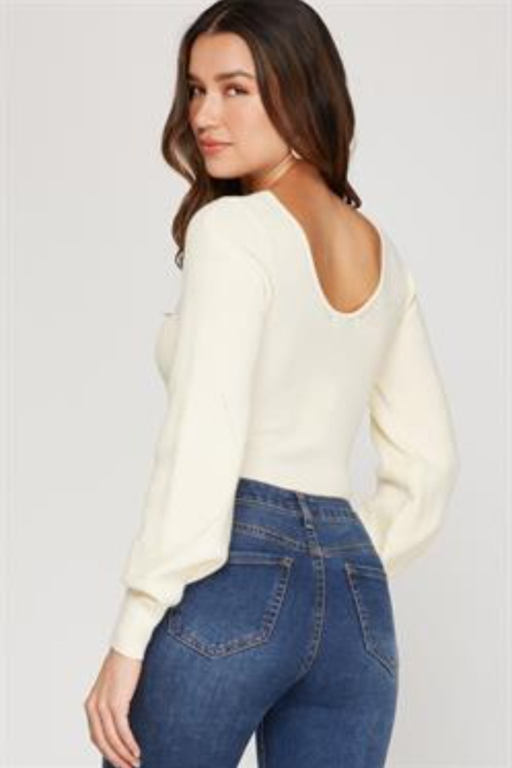 Crew Neck Sweater Bodysuit