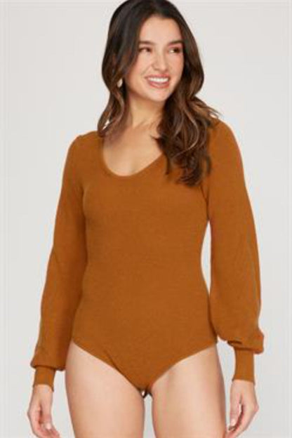 Crew Neck Sweater Bodysuit