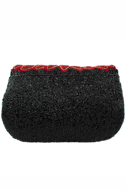 Crimson Bloom Crossbody Handbag