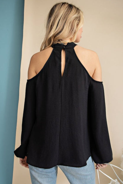 Criss Cross Bubble Sleeve Top