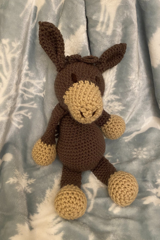 Crochet Donkey Stuffed Animal