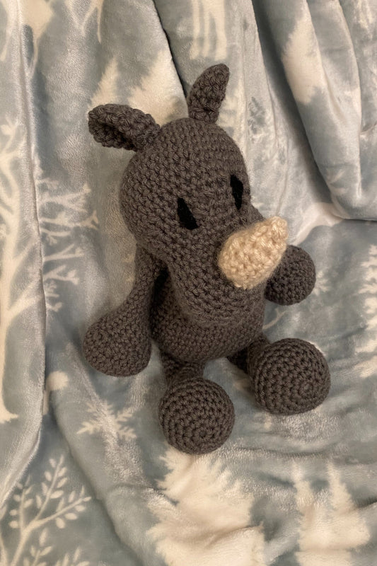 Crochet Rhino Stuffed Animal