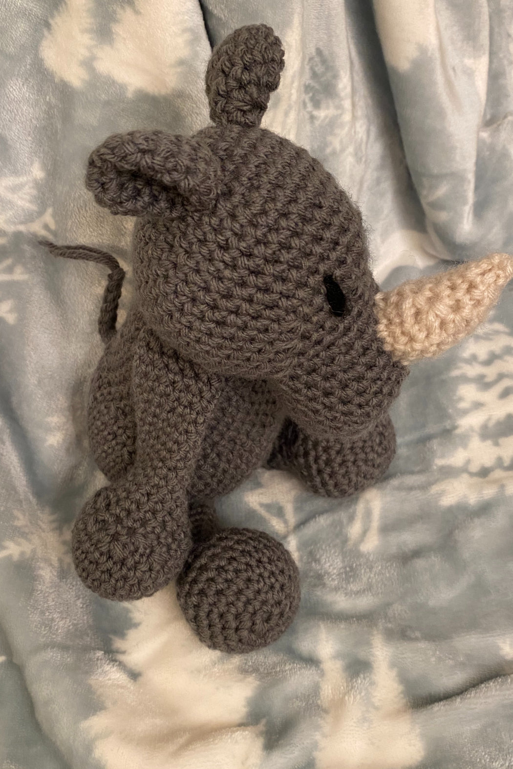 Crochet Rhino Stuffed Animal