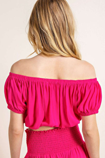 Cropped Top and Pants Set