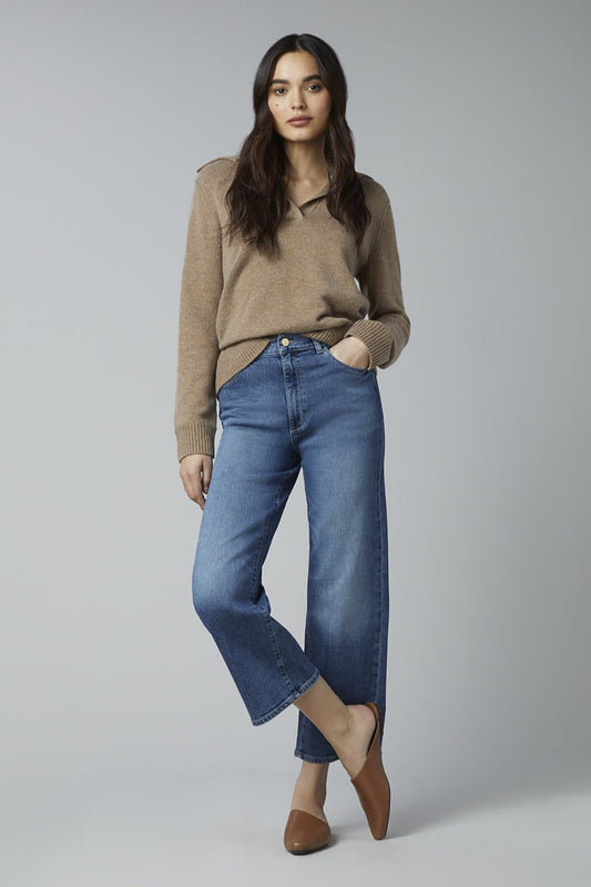 Cropped Wide Leg Maritime