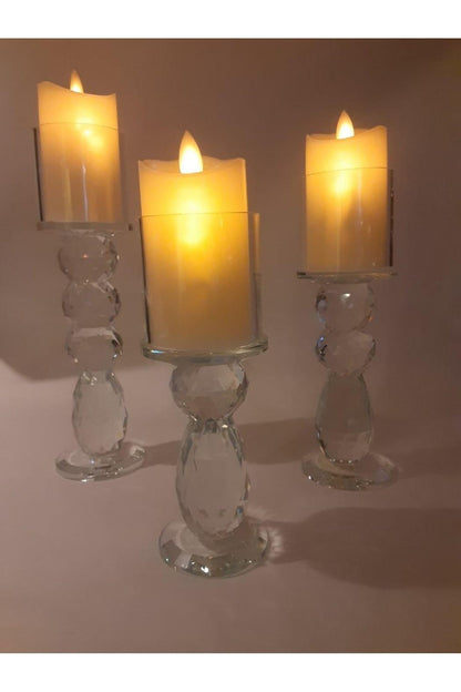 Small Crystal Candle Holder