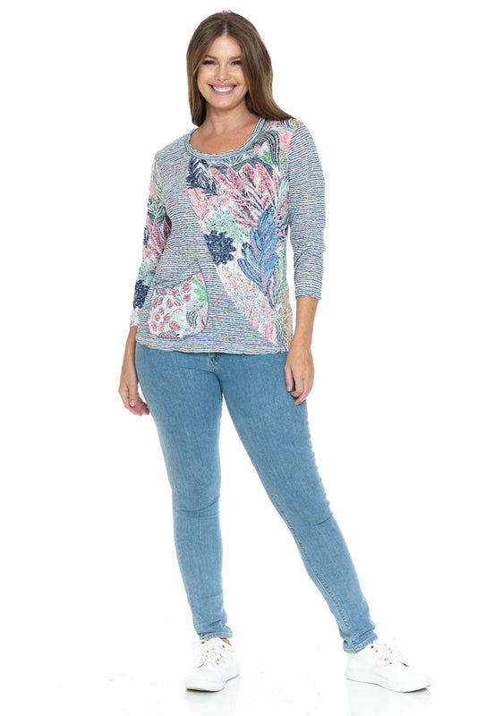 Colorful Contrast Top