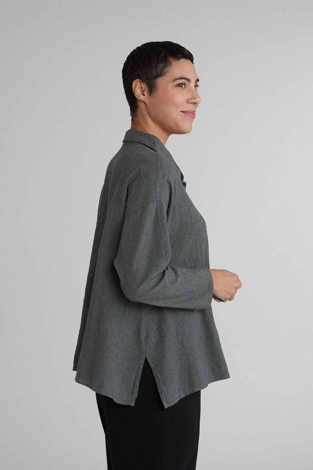 Clay Crosshatch Swing Shirt