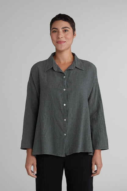 Clay Crosshatch Swing Shirt