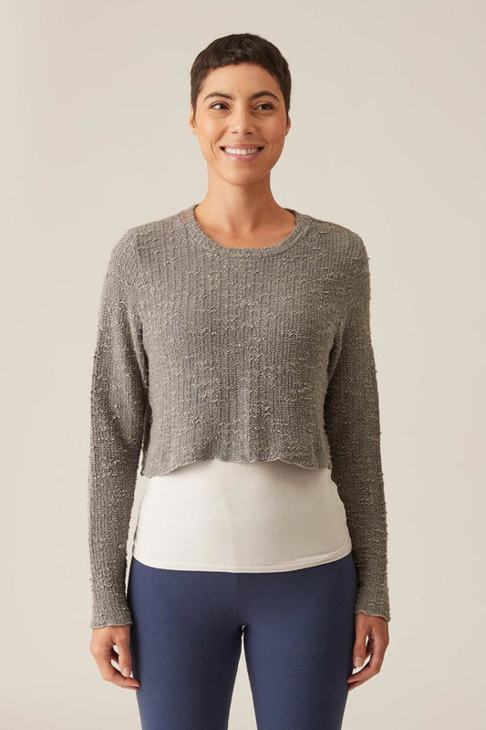 Cobblestone Crop Sweater
