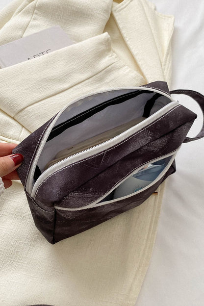 Heathered PU Leather Wristlet
