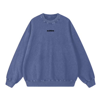 ESSNTIAL ELEMNTS Unisex 360G Acid Wash Sweatshirt
