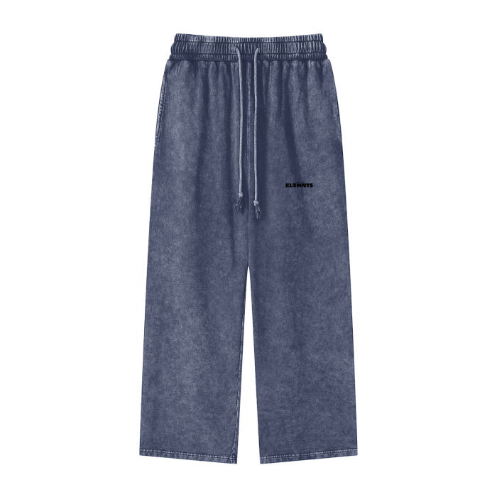 ESSNTIAL ELEMNTS Unisex 360G Acid Wash Wide Pants