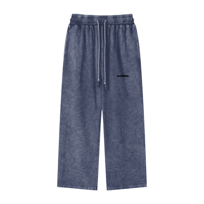 ESSNTIAL ELEMNTS Unisex 360G Acid Wash Wide Pants