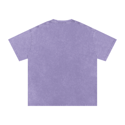 ESSNTIAL ELEMNTS Unisex 250G Acid Wash Oversize Tee