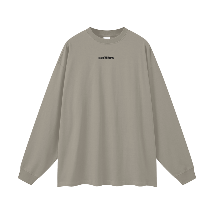 ESSNTIAL ELEMNTS Unisex 305G Long Sleeve Loose Tee
