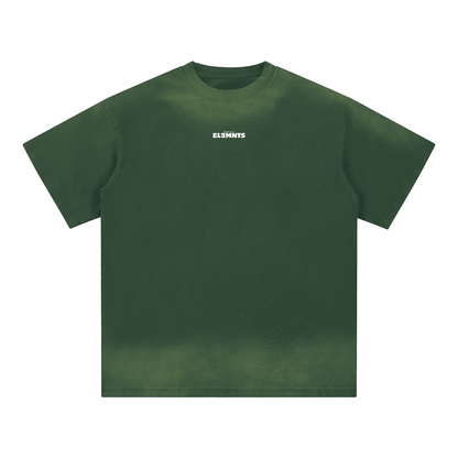 ESSNTIAL ELEMNTS  Unisex 270G Petite CN Sunfade Edge Tee