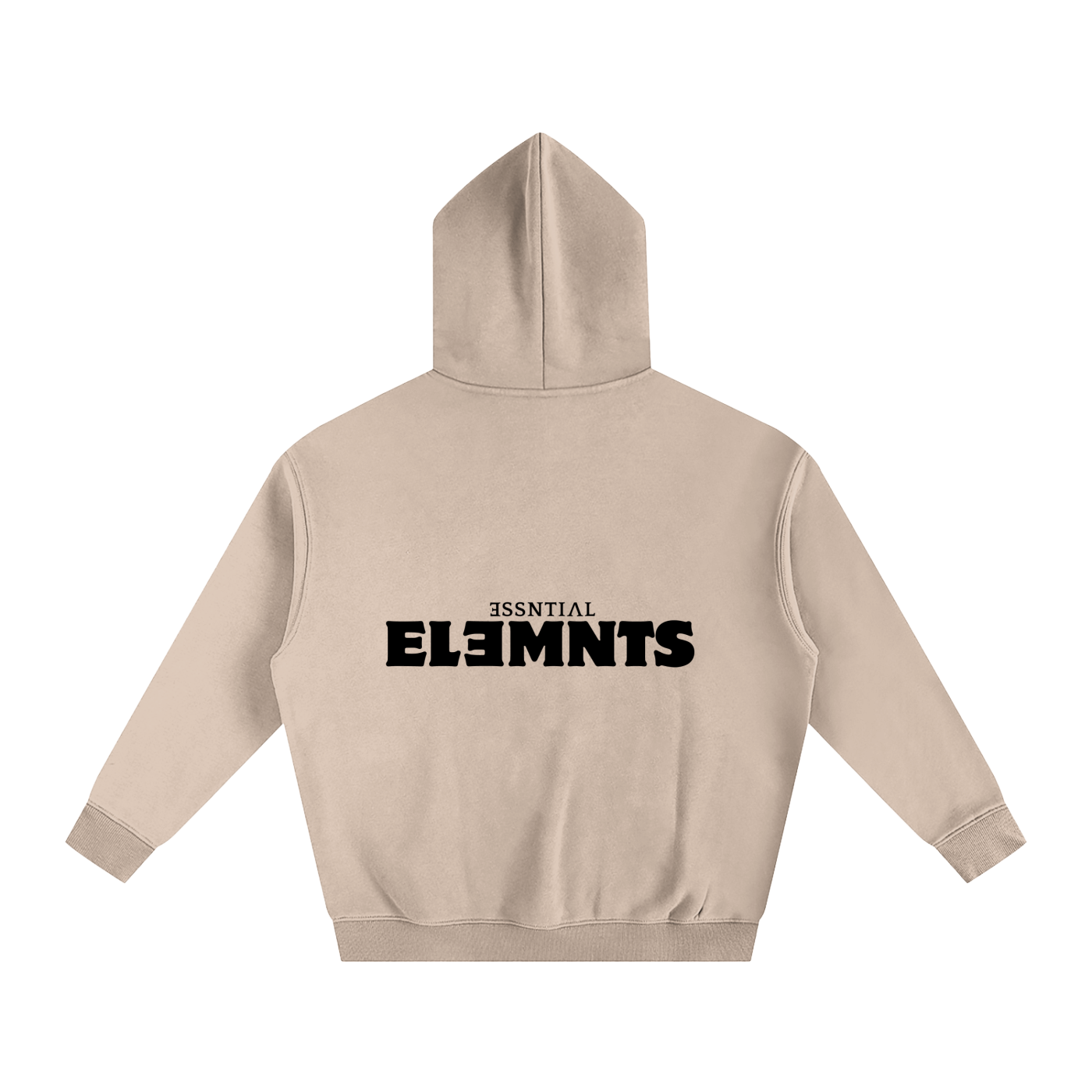 ESSNTIAL ELEMNTS Unisex 350G OS Solid Color Fleeced Hoodie