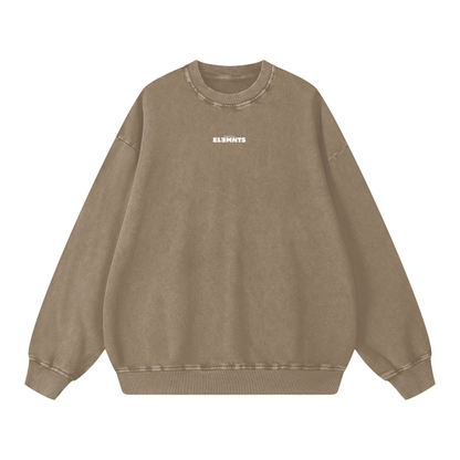 ESSNTIAL ELEMNTS Unisex 360G Acid Wash Sweatshirt