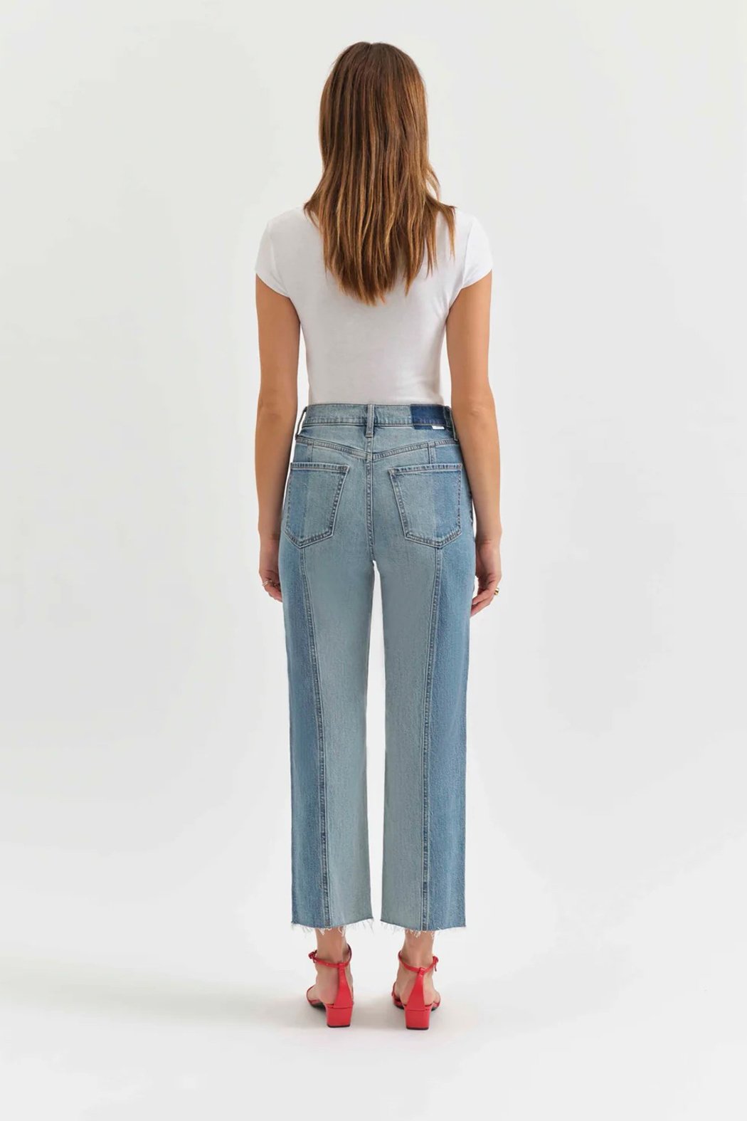 Sundaze Crop Two Tone Jean