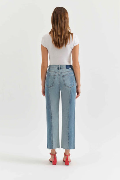 Sundaze Crop Two Tone Jean